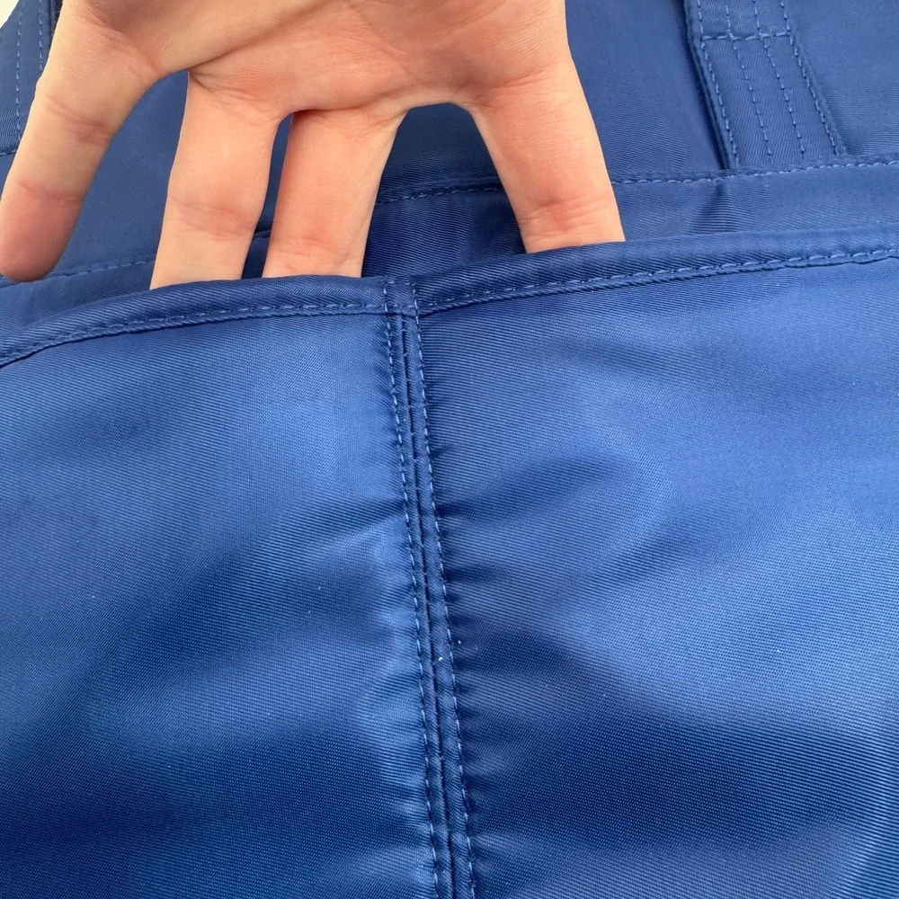 Lug Courier Crossbody Bag Women Medium Cobalt Blue Quilted RFID Travel Tote